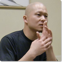 Ikko Tamura of Dairakudakan, at play with the butoh body